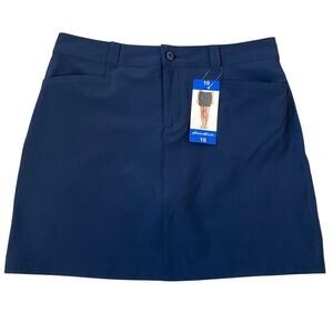 Eddie Bauer Adventurer Skort Mini Skirt Women 10 Navy Outdoor Hiking Golf Travel
